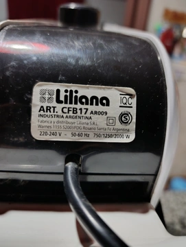 Calefactor Convector Eléctrico Liliana CFB17 2000W con Forzador